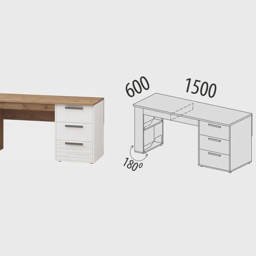 Стол письменный «Аляска 503.24»